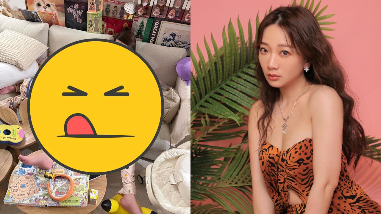 玉兔曝二寶媽日常！躺沙發「邊睡邊哺乳...