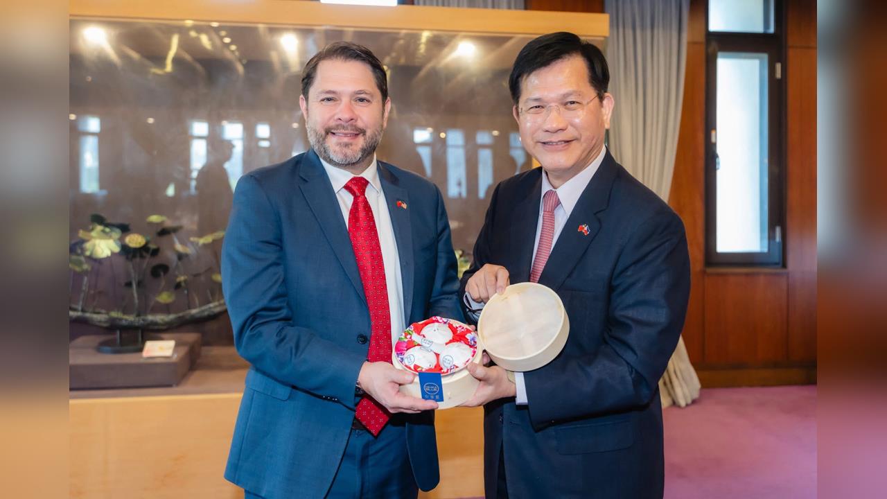 午宴美參議員蓋耶哥訪團　林佳龍：盼台美創造更多合作契機