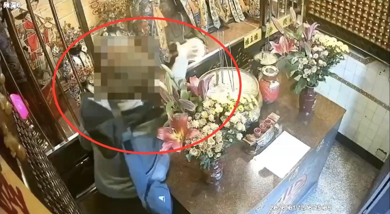 影/北投宮廟偷神明金牌　竊嫌先燒香後犯案2天落網