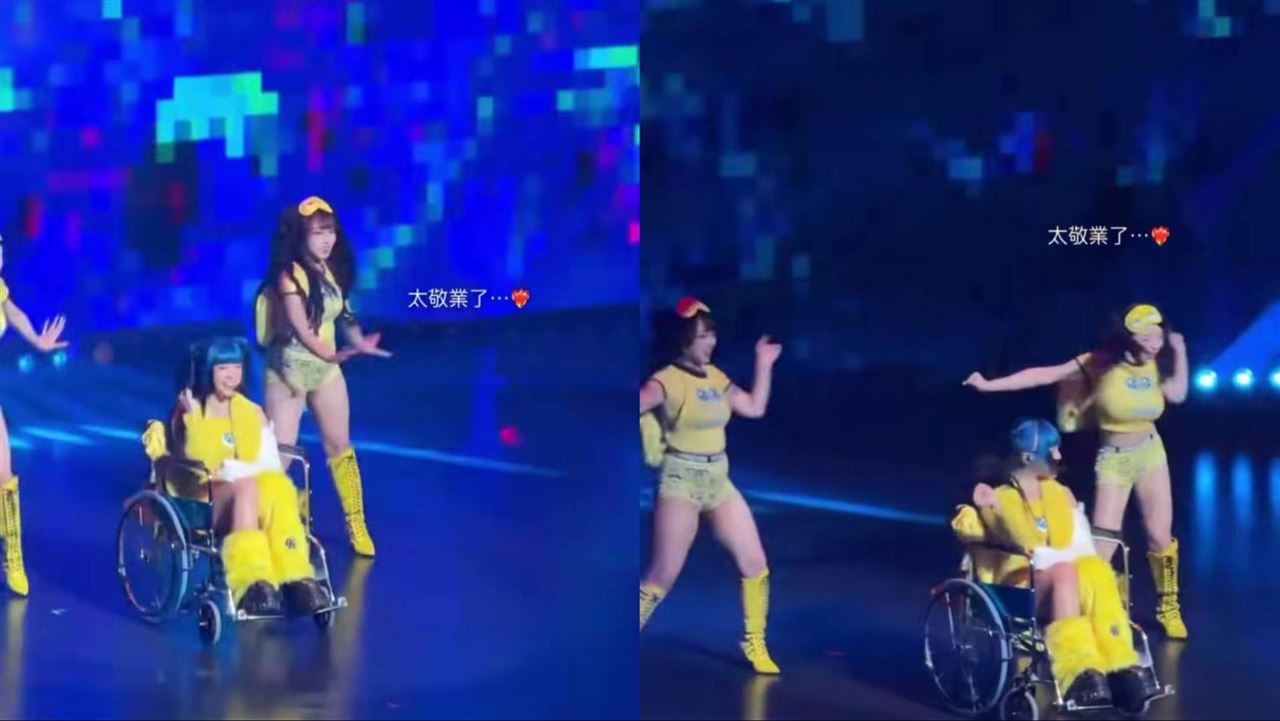 本土女歌手開唱前車禍骨折！坐輪椅登台　「打石膏唱跳」網驚呆