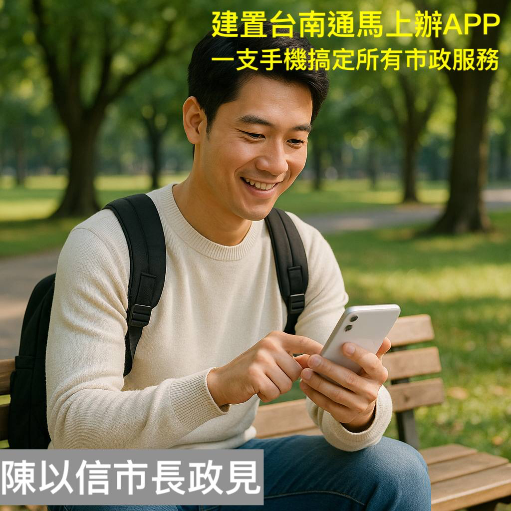 陳以信推一站式台南通馬上辦APP