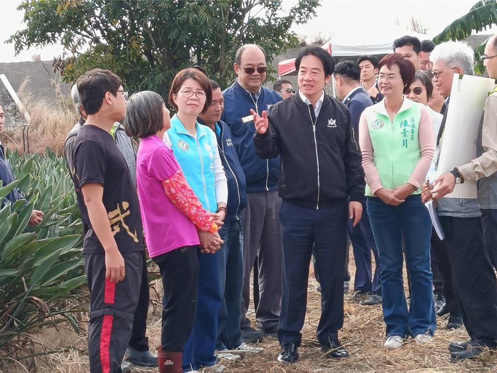 賴清德宣布重啟公地放領 細數各項農作...