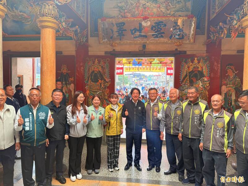 賴清德總統雲林參拜 喊「不同黨沒關係同國最要緊」籲各界團結一致對外