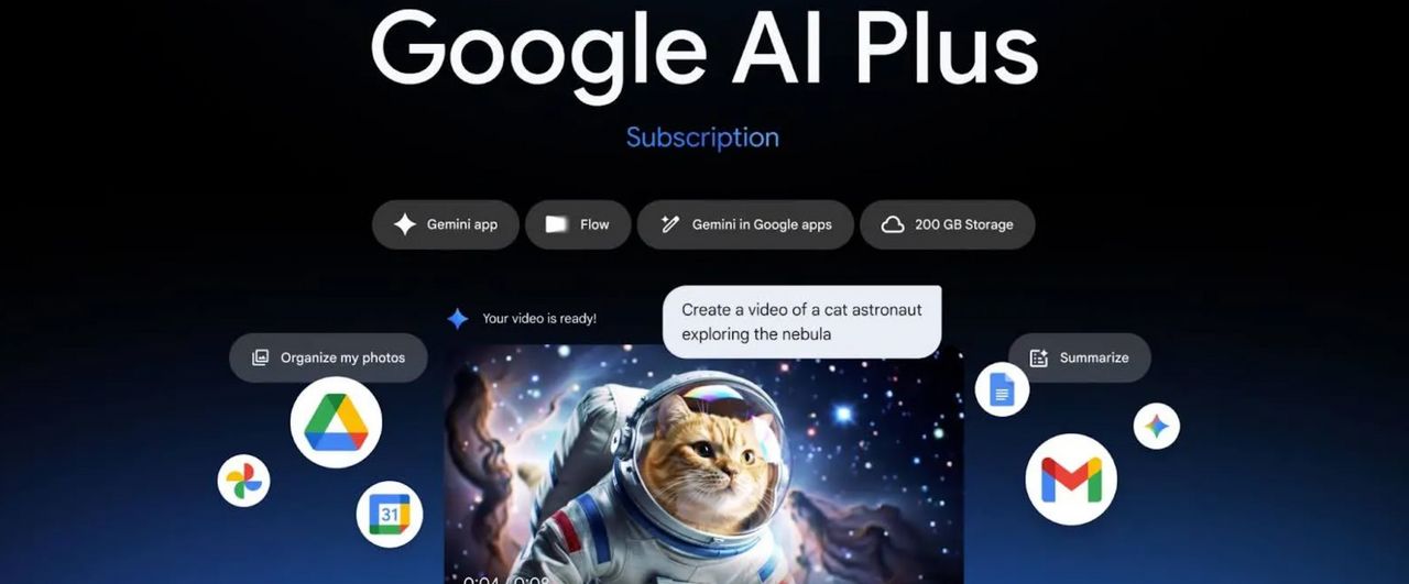 Google AI Plus在台上線　月付260元解鎖Gemini 3 Pro與AI影片生成