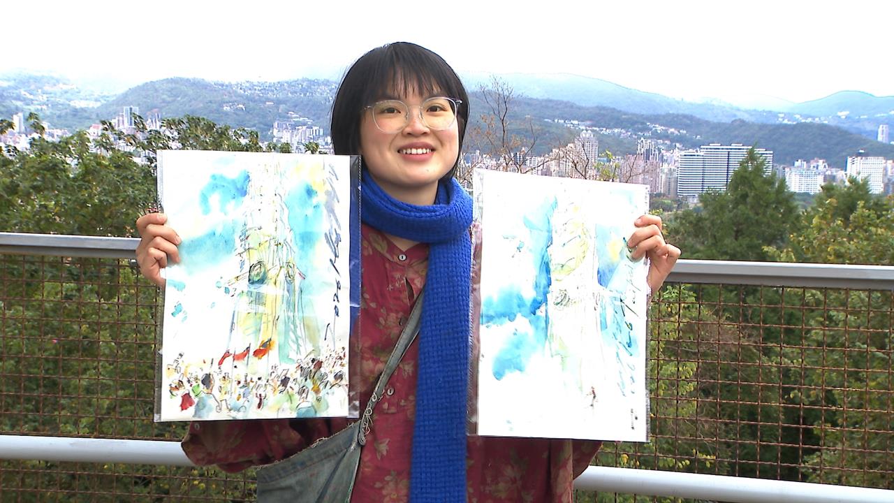 被台灣女孩暖到! Alex獲贈"攀101速寫"燦笑:一定掛在牆上