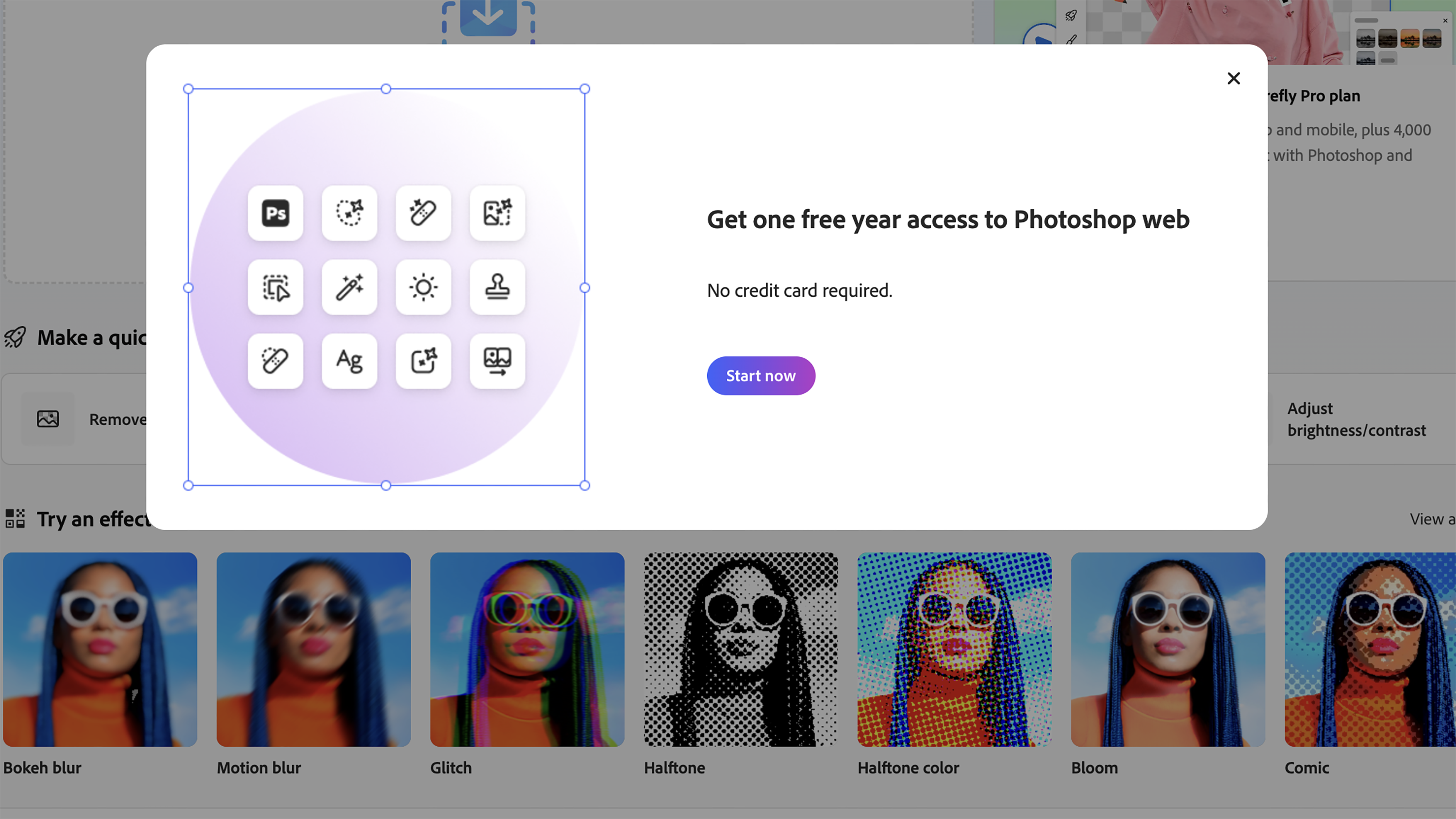 一年免費用正版 Adobe Phot...