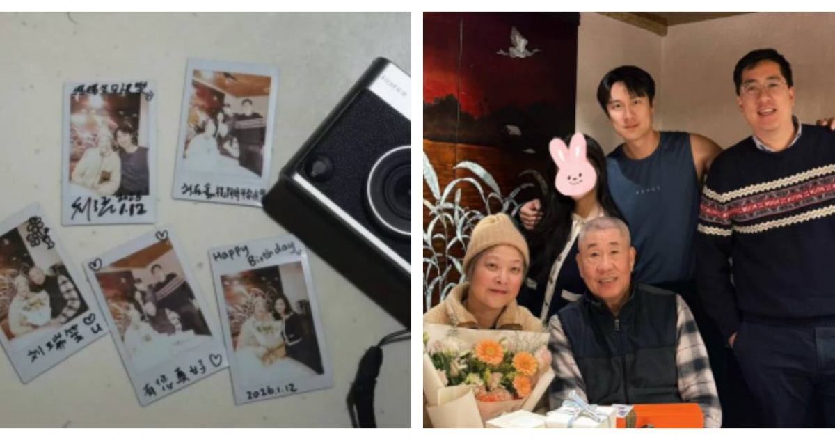 劉書宏全家福暗藏玄機！女伴親密獻花劉媽媽　他貼圖護愛：給我們空間