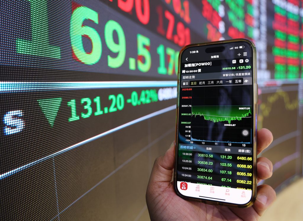 台股挫131點 櫃買續飆新高