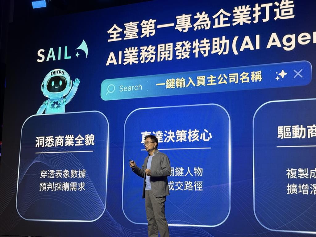貿協升級3.0版 今年將推第一個業務開發「AI 代理人」SAIL