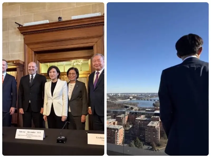 部長合照對比屋頂照！黃智賢酸黃國昌跑龍套