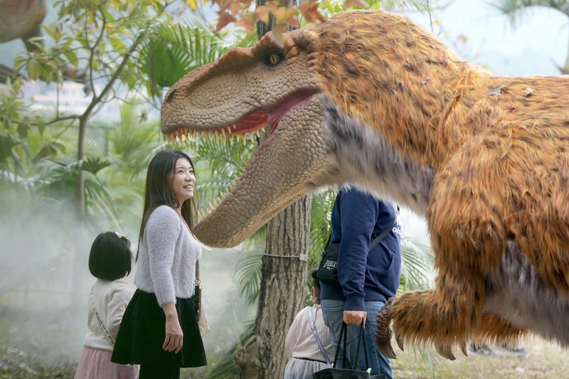 台北關渡恐龍樂園開幕前夕（1） (圖)