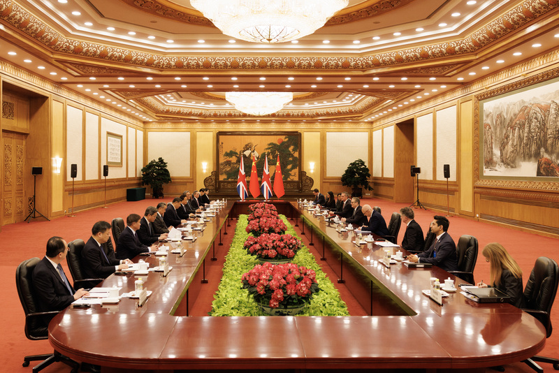 英相施凱爾與習近平北京舉行英中雙邊會談 (圖)