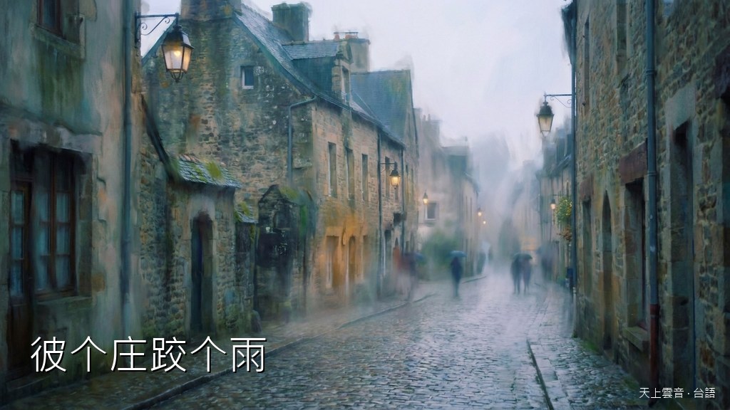 彼个庄跤个雨
